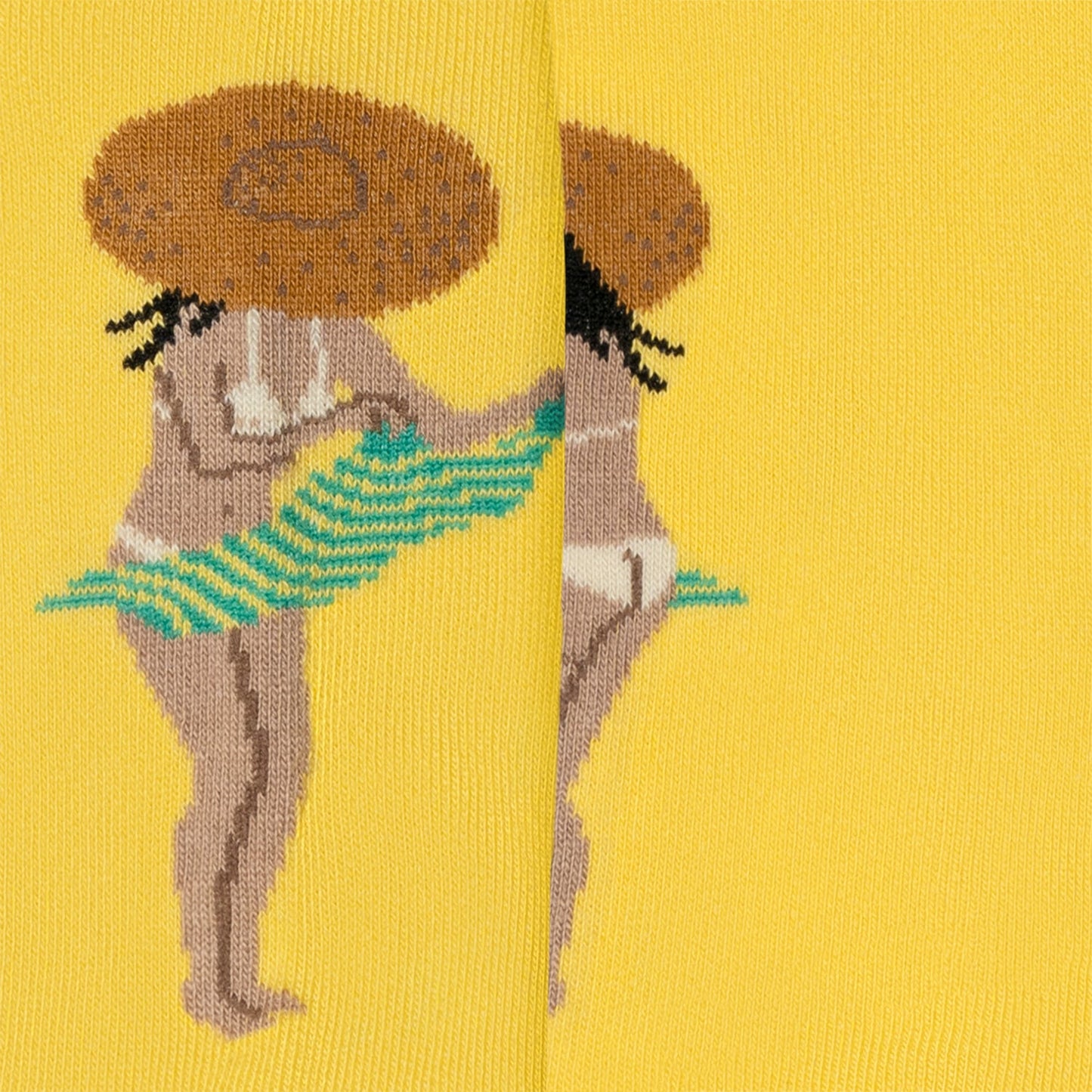 Ankle Caught Nude - Yellow