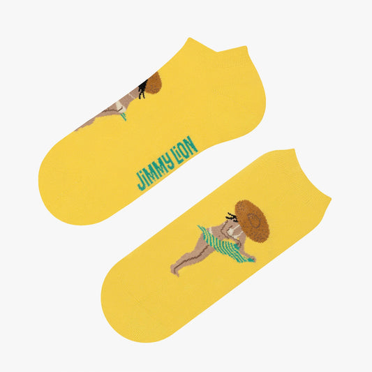 Ankle Caught Nude - Yellow