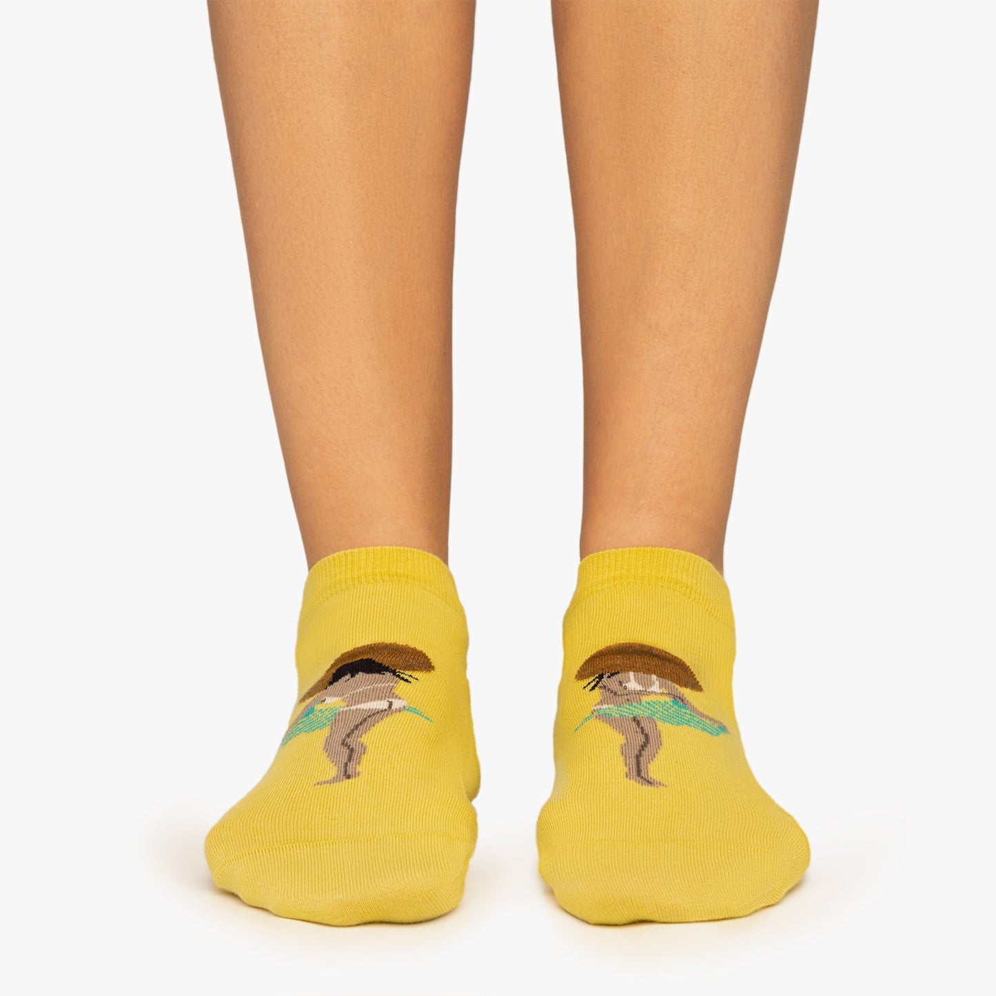 Ankle Caught Nude - Yellow