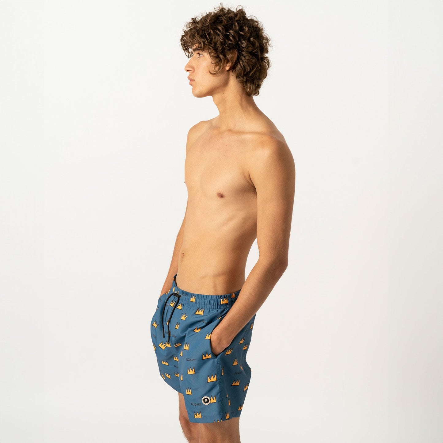 Basquiat Crown Swim Shorts - Dark Blue
