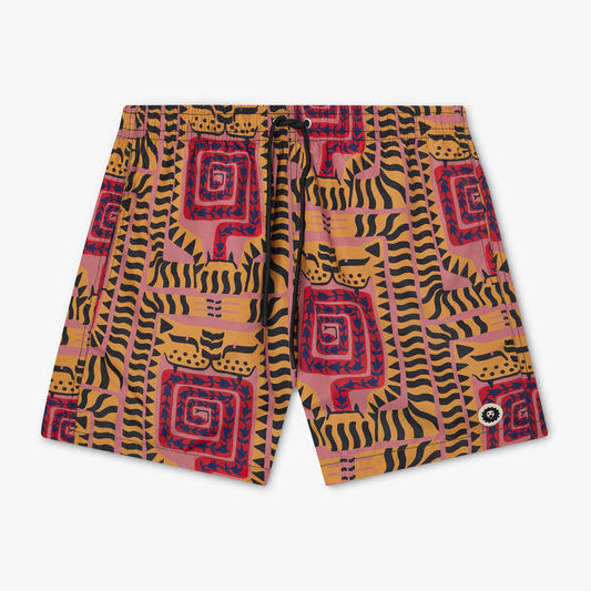 Joao Incerti Tigers Swim Shorts - Pink