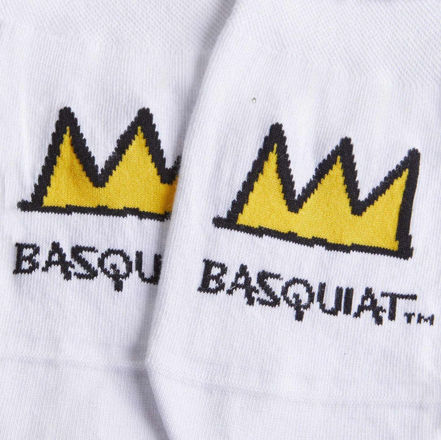 Basquiat Crown No Show - White