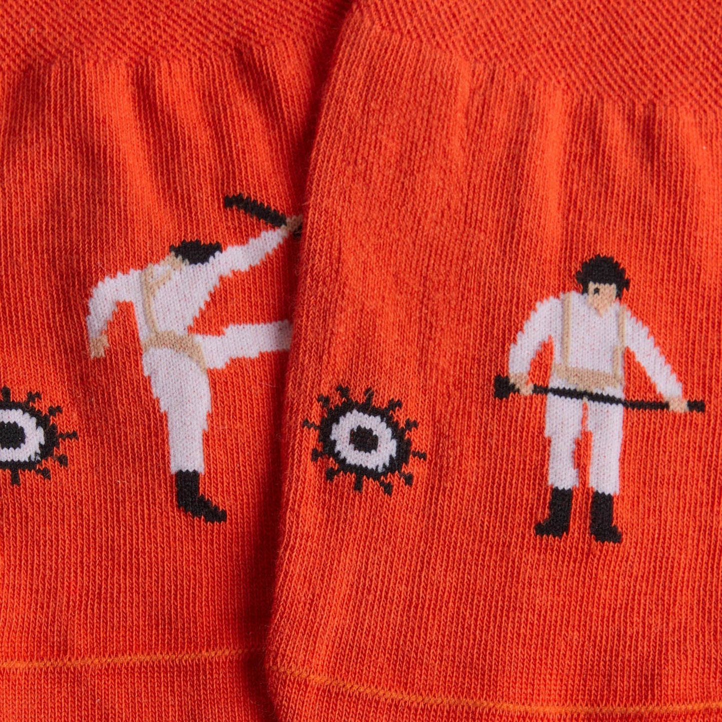 Clockwork Orange Pattern No Show - Orange
