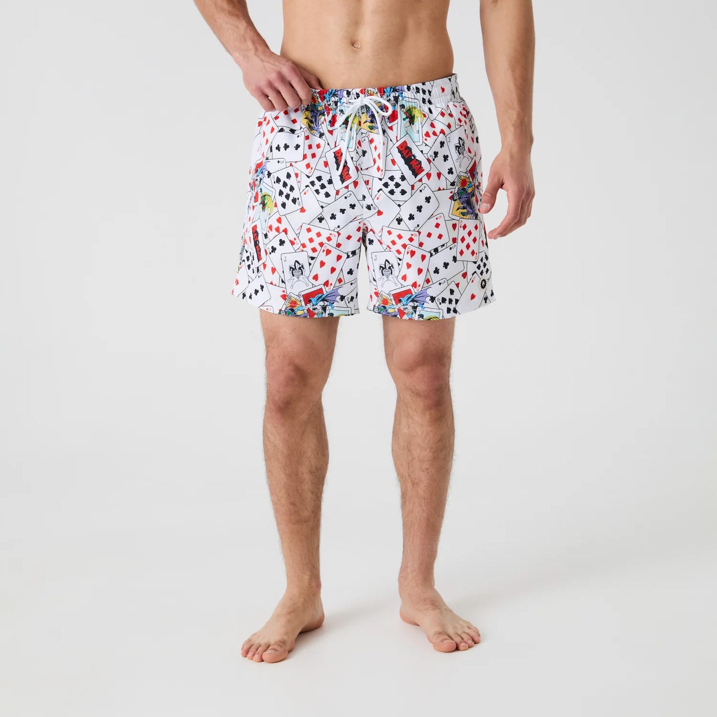 Batman vs Joker Showdown Swim Shorts - White